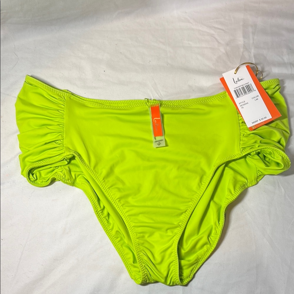Leilani Neon Green Women's Swim Bottom